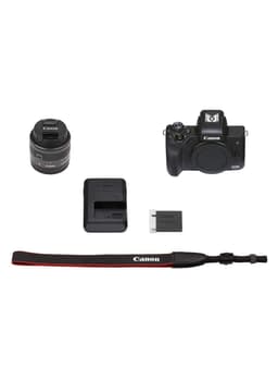 EOS M50 Mark II Mirrorless Digital Camera With 15-45mm Lens Black 6