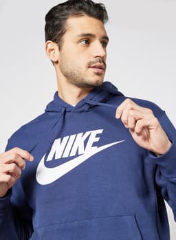 Sportswear Club Graphic Hoodie Blue 4
