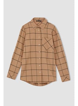 Woman Brown Long Sleeve Tunic LT.CAMEL 1