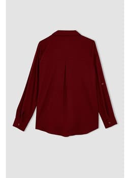 Woman Bordeaux Long Sleeve Blouse BORDEAUX 3
